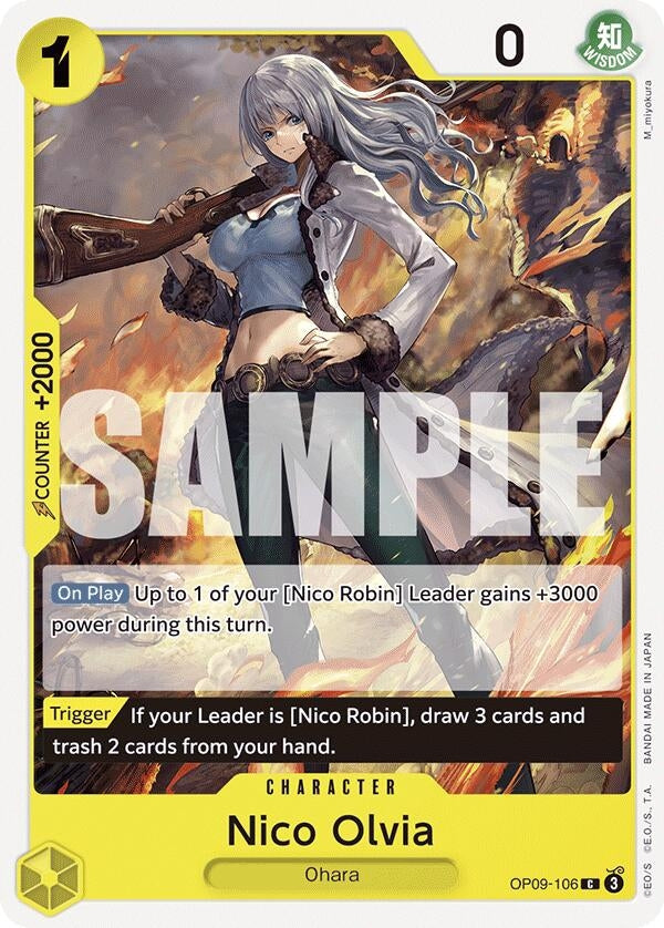 Image for Nico Olvia (Emperors in the New World) (OP09-106) - One Piece Card Game