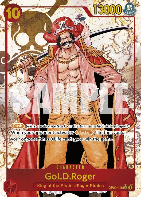Image for Gol.D.Roger (Alternate Art) (Emperors in the New World) (OP09-118) - One Piece Card Game