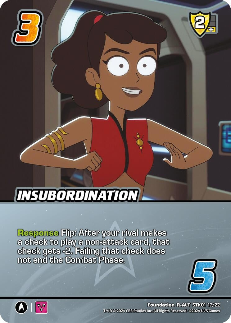 Image for Insubordination (Alternate Art) (Challenger Series: Star Trek: Lower Decks) (STK01 17/22) - UniVersus