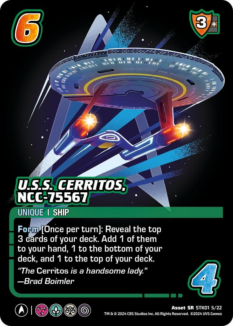 Image for U.S.S. Cerritos, NCC-75567 (STK01 5/22) (Challenger Series: Star Trek: Lower Decks) (STK01 5/22) - UniVersus