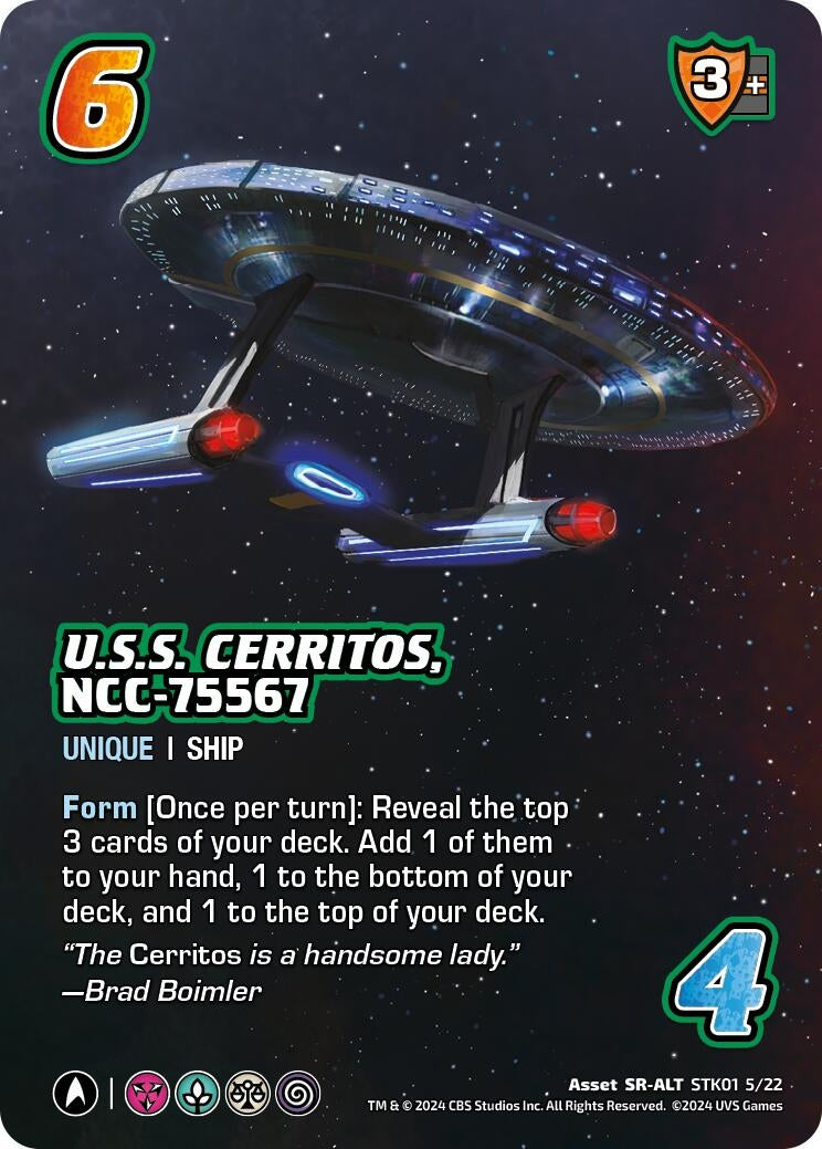 Image for U.S.S. Cerritos, NCC-75567 (Alternate Art) (STK01 5/22) (Challenger Series: Star Trek: Lower Decks) (STK01 5/22) - UniVersus