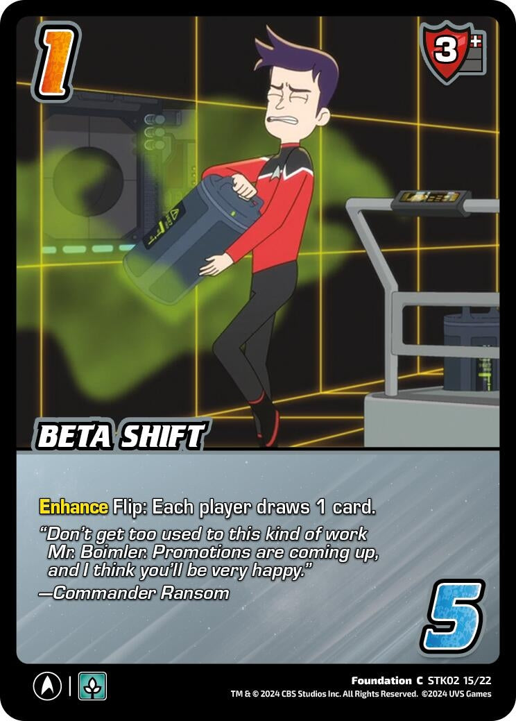 Image for Beta Shift (Challenger Series: Star Trek: Lower Decks) (STK02 15/22) - UniVersus