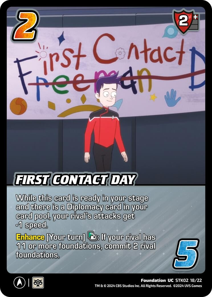 Image for First Contact Day (Challenger Series: Star Trek: Lower Decks) (STK02 18/22) - UniVersus