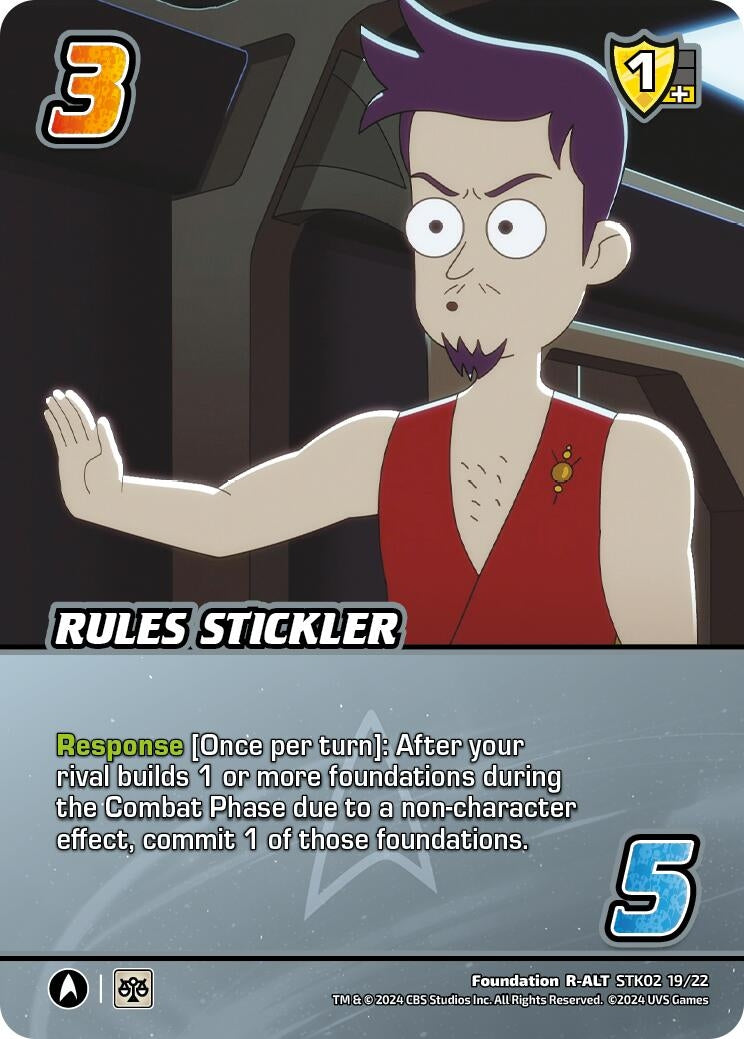 Image for Rules Stickler (Alternate Art) (Challenger Series: Star Trek: Lower Decks) (STK02 19/22) - UniVersus