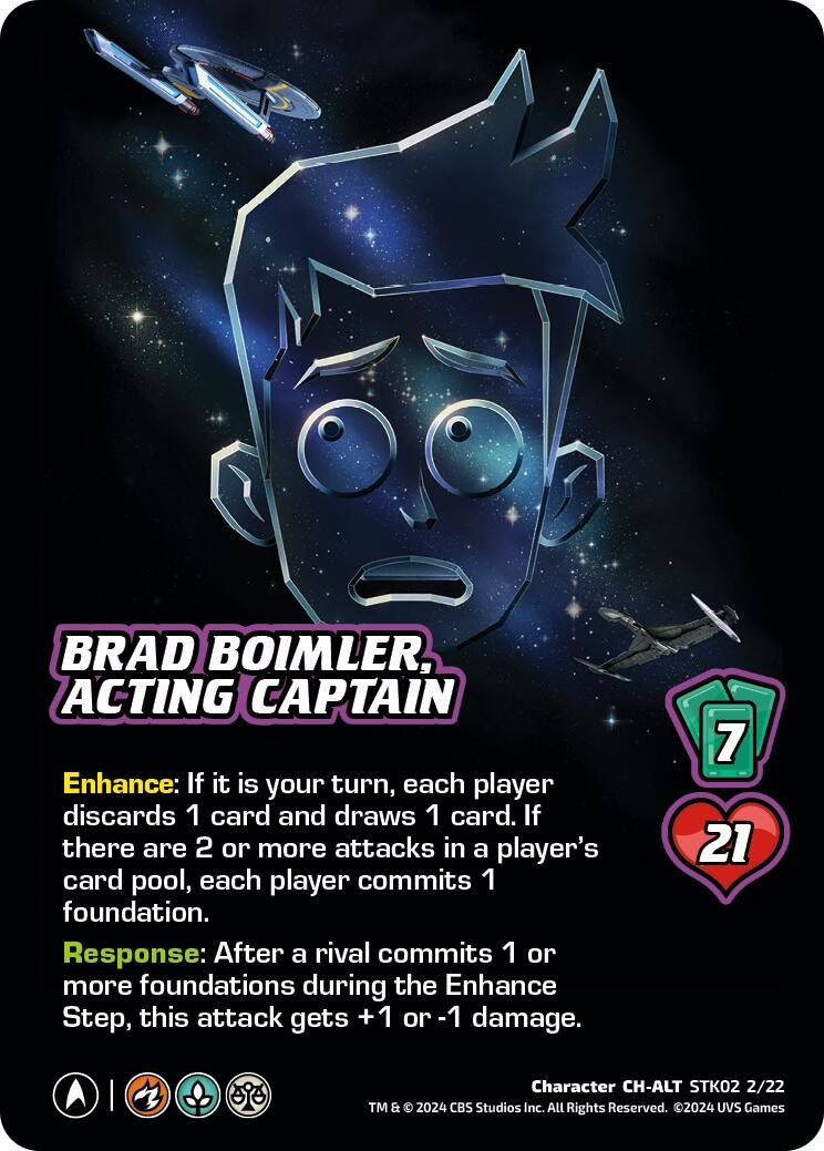 Image for Brad Boimler, Acting Captain (Alternate Art) (Challenger Series: Star Trek: Lower Decks) (STK02 2/22) - UniVersus