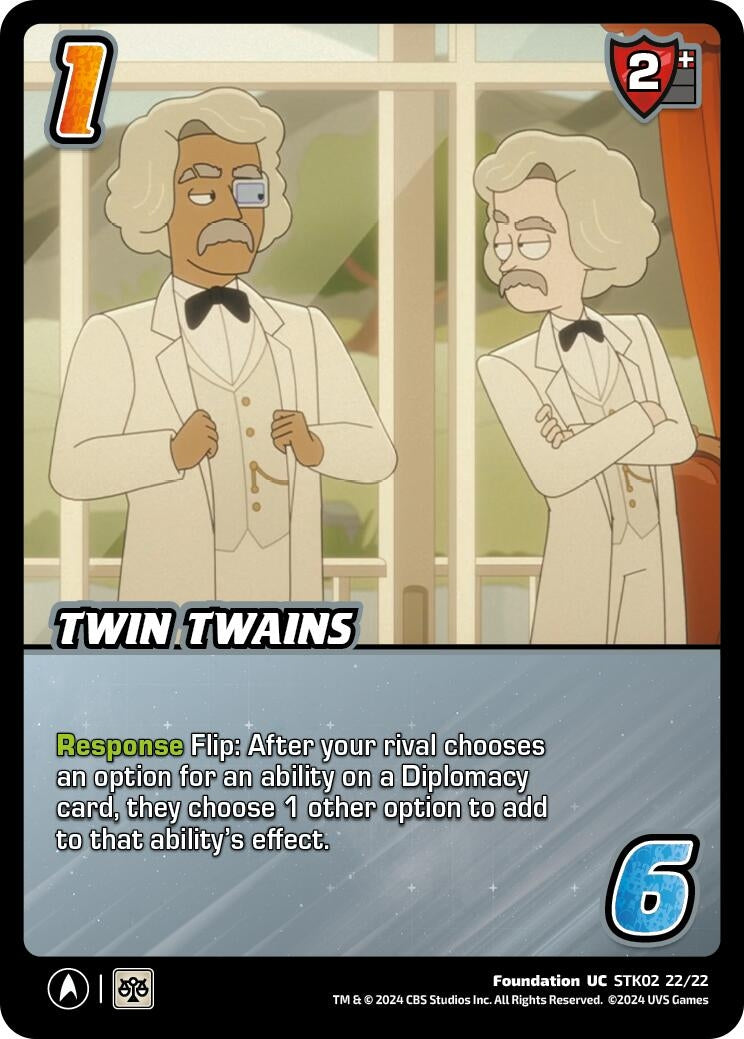 Image for Twin Twains (Challenger Series: Star Trek: Lower Decks) (STK02 22/22) - UniVersus