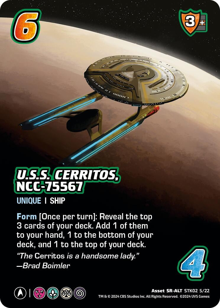Image for U.S.S. Cerritos, NCC-75567 (Alternate Art) (STK02 5/22) (Challenger Series: Star Trek: Lower Decks) (STK02 5/22) - UniVersus