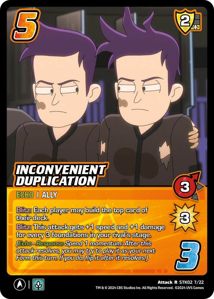 Image for Inconvenient Duplication (Challenger Series: Star Trek: Lower Decks) (STK02 7/22) - UniVersus