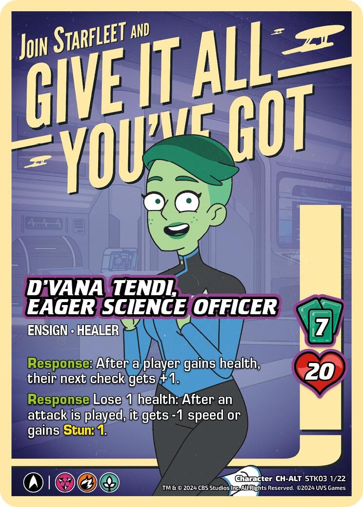 Image for D'Vana Tendi, Eager Science Officer (Alternate Art) (Challenger Series: Star Trek: Lower Decks) (STK03 1/22) - UniVersus