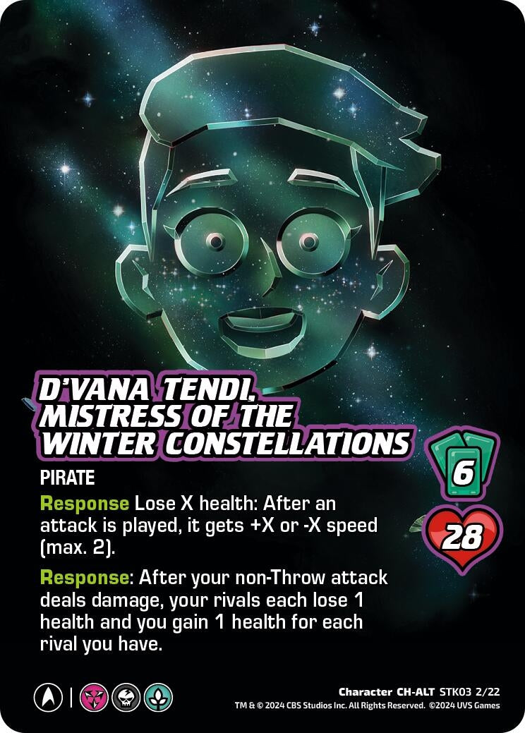 Image for D'Vana Tendi, Mistress of the Winter Constellations (Alternate Art) (Challenger Series: Star Trek: Lower Decks) (STK03 2/22) - UniVersus