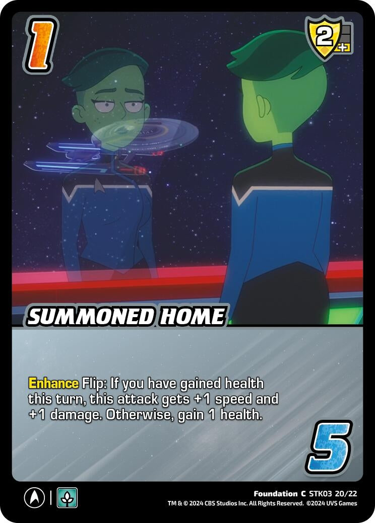 Image for Summoned Home (Challenger Series: Star Trek: Lower Decks) (STK03 20/22) - UniVersus