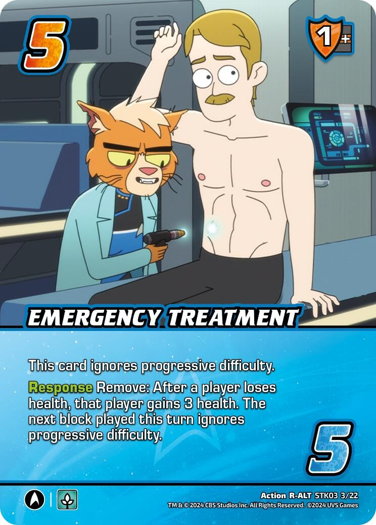 Image for Emergency Treatment (Alternate Art) (Challenger Series: Star Trek: Lower Decks) (STK03 3/22) - UniVersus