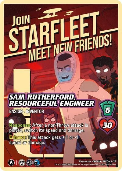 Image for Sam Rutherford, Resourceful Engineer (Alternate Art) (Challenger Series: Star Trek: Lower Decks) (STK04 1/22) - UniVersus