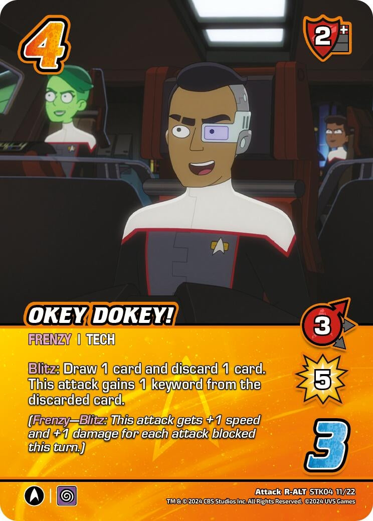 Image for Okey Dokey! (Alternate Art) (Challenger Series: Star Trek: Lower Decks) (STK04 11/22) - UniVersus