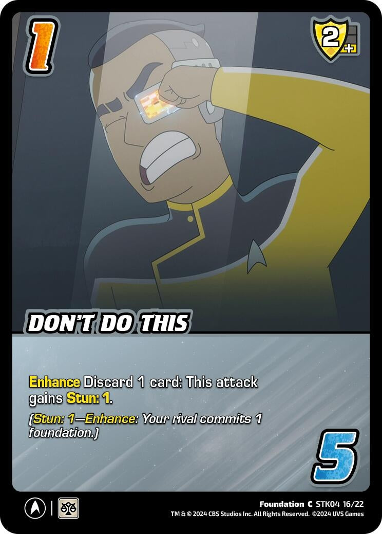 Image for Don't Do This (Challenger Series: Star Trek: Lower Decks) (STK04 16/22) - UniVersus
