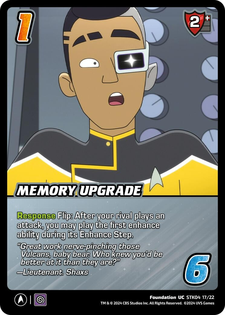 Image for Memory Upgrade (Challenger Series: Star Trek: Lower Decks) (STK04 17/22) - UniVersus