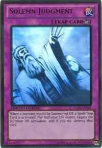 Image for Solemn Judgment (Gold Series: Haunted Mine) (GLD5-EN045) - YuGiOh