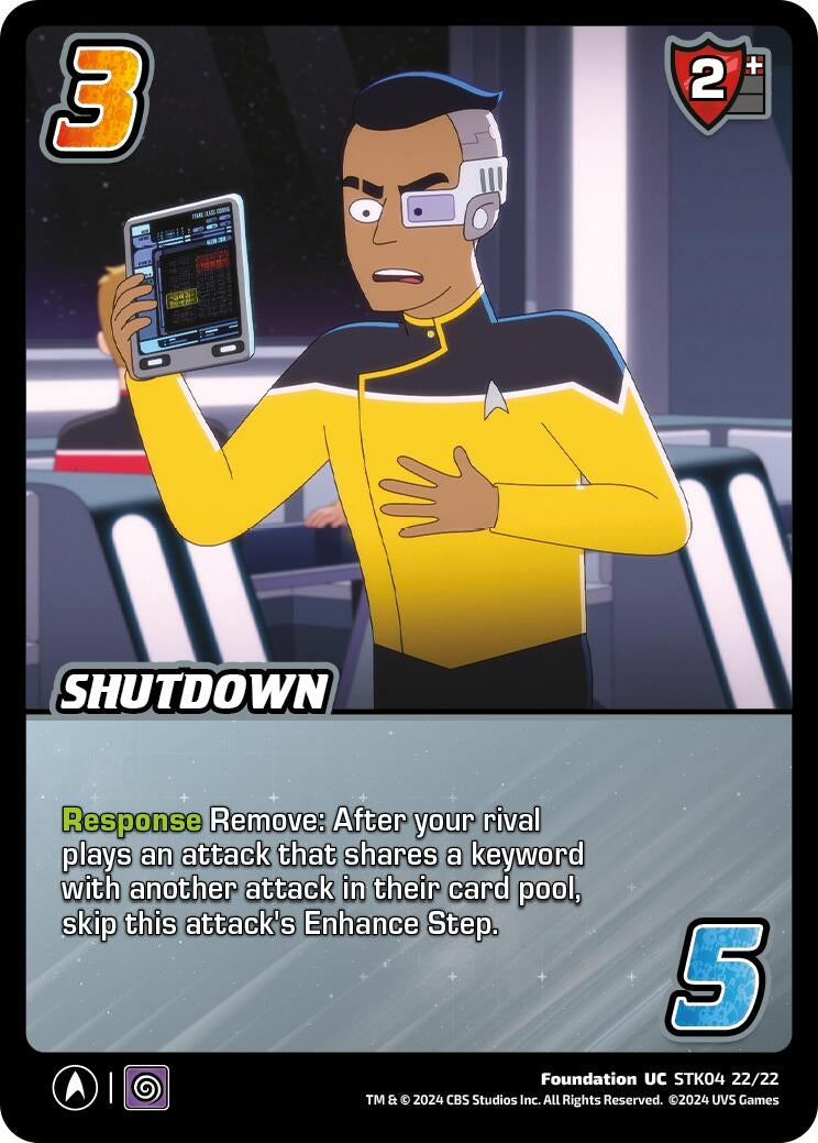Image for Shutdown (Challenger Series: Star Trek: Lower Decks) (STK04 22/22) - UniVersus