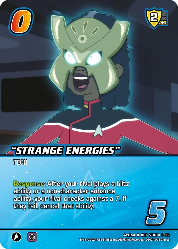 Image for "Strange Energies" (Alternate Art) (Challenger Series: Star Trek: Lower Decks) (STK04 3/22) - UniVersus