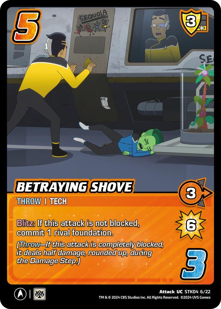 Image for Betraying Shove (Challenger Series: Star Trek: Lower Decks) (STK04 6/22) - UniVersus