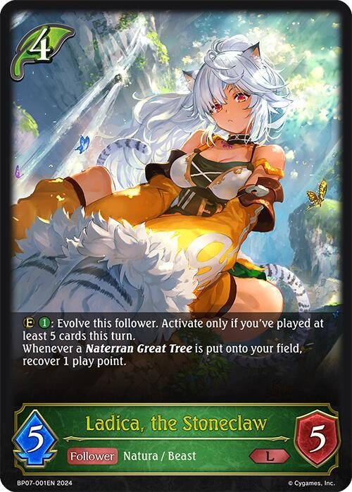 Image for Ladica, the Stoneclaw (BP07: Verdant Steel) (BP07-001EN) - Shadowverse: Evolve