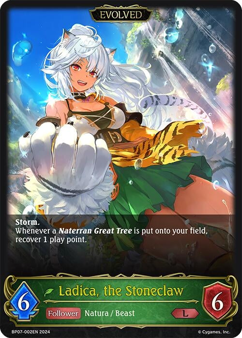 Image for Ladica, the Stoneclaw (Evolved) (BP07: Verdant Steel) (BP07-002EN) - Shadowverse: Evolve