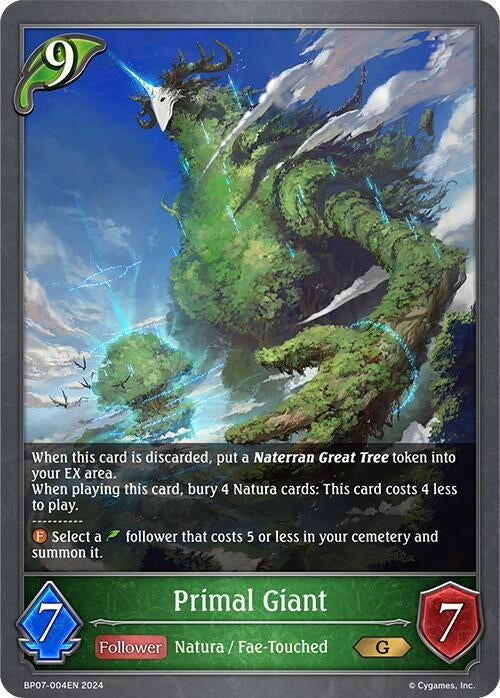 Image for Primal Giant (BP07: Verdant Steel) (BP07-004EN) - Shadowverse: Evolve