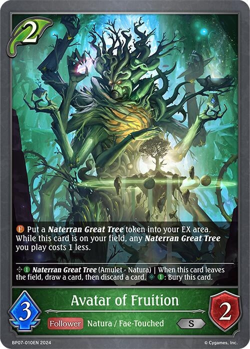 Image for Avatar of Fruition (BP07: Verdant Steel) (BP07-010EN) - Shadowverse: Evolve