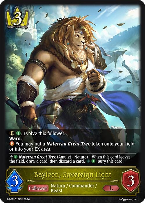 Image for Bayleon, Sovereign Light (BP07: Verdant Steel) (BP07-018EN) - Shadowverse: Evolve