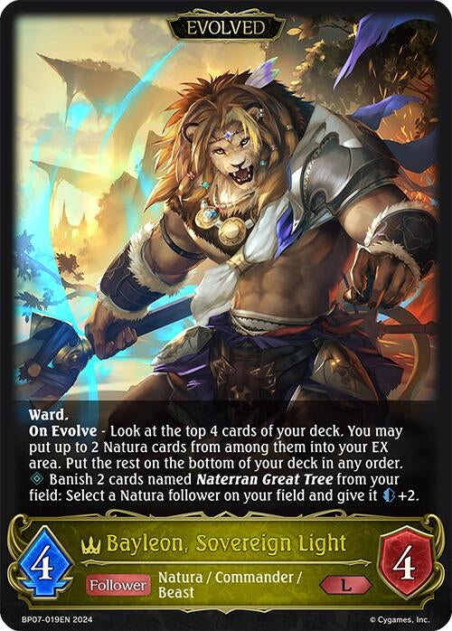 Image for Bayleon, Sovereign Light (Evolved) (BP07: Verdant Steel) (BP07-019EN) - Shadowverse: Evolve