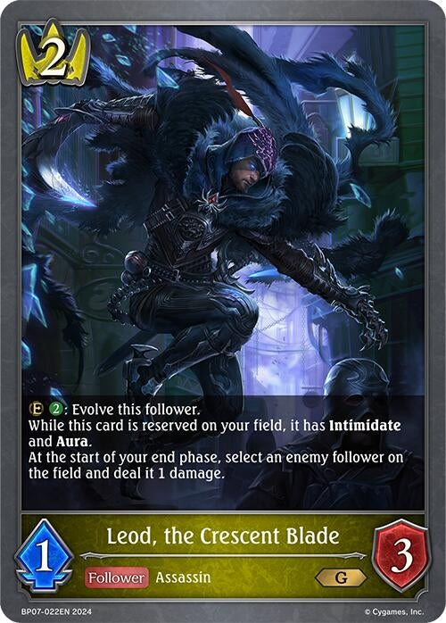 Image for Leod, the Crescent Blade (BP07: Verdant Steel) (BP07-022EN) - Shadowverse: Evolve