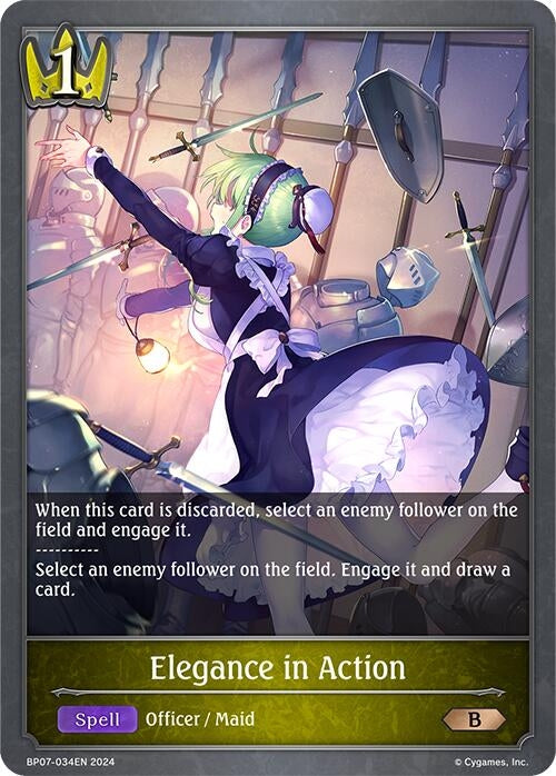 Image for Elegance in Action (BP07: Verdant Steel) (BP07-034EN) - Shadowverse: Evolve