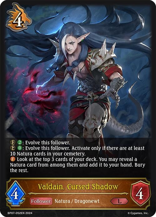 Image for Valdain, Cursed Shadow (BP07: Verdant Steel) (BP07-052EN) - Shadowverse: Evolve