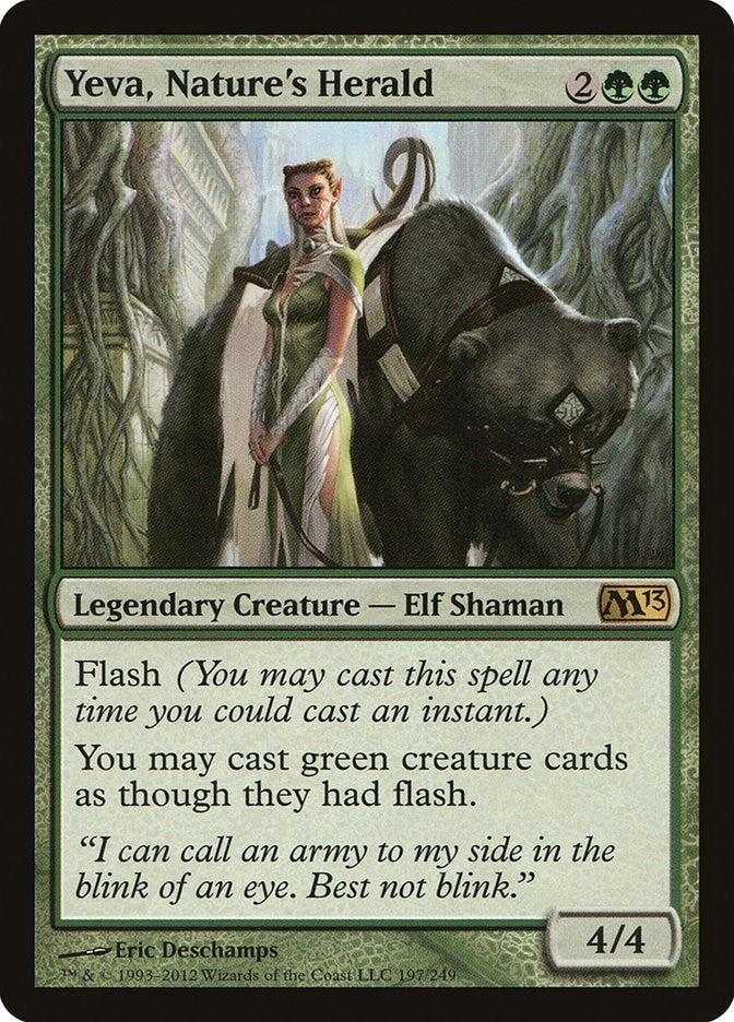 Image for Yeva, Nature's Herald (Magic 2013 (M13)) (197) - Magic: The Gathering