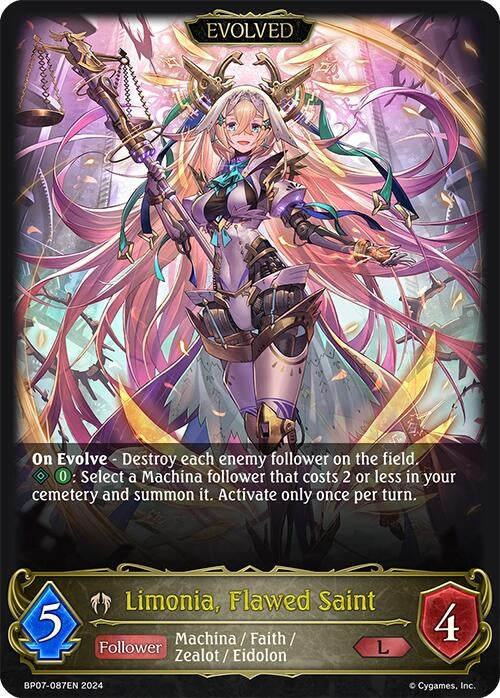 Image for Limonia, Flawed Saint (Evolved) (BP07: Verdant Steel) (BP07-087EN) - Shadowverse: Evolve
