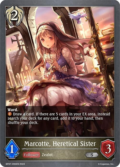 Image for Marcotte, Heretical Sister (BP07: Verdant Steel) (BP07-096EN) - Shadowverse: Evolve