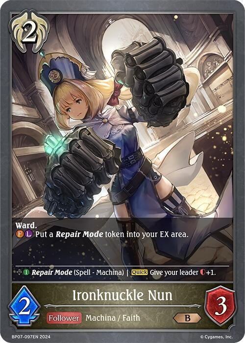 Image for Ironknuckle Nun (BP07: Verdant Steel) (BP07-097EN) - Shadowverse: Evolve