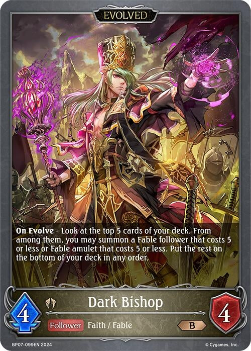Image for Dark Bishop (Evolved) (BP07: Verdant Steel) (BP07-099EN) - Shadowverse: Evolve