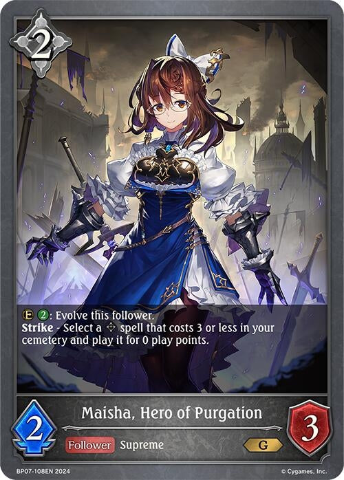 Image for Maisha, Hero of Purgation (BP07: Verdant Steel) (BP07-108EN) - Shadowverse: Evolve