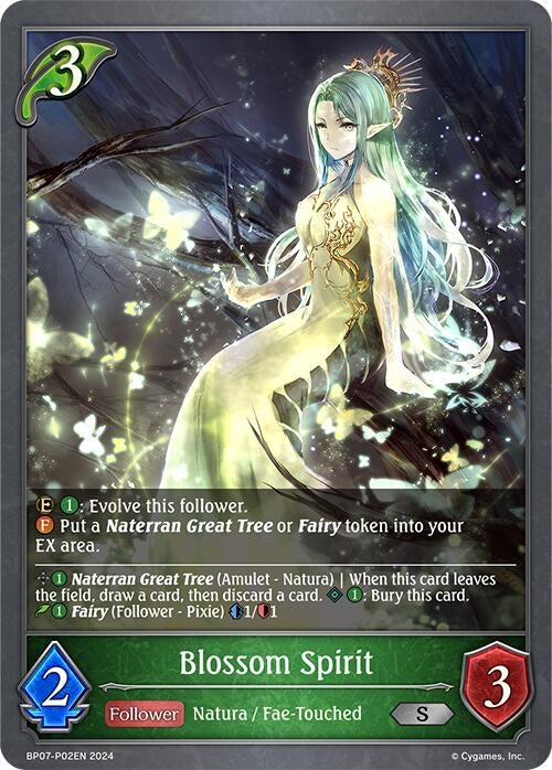 Image for Blossom Spirit - P02EN (Foil) (BP07: Verdant Steel) (BP07-P02EN) - Shadowverse: Evolve