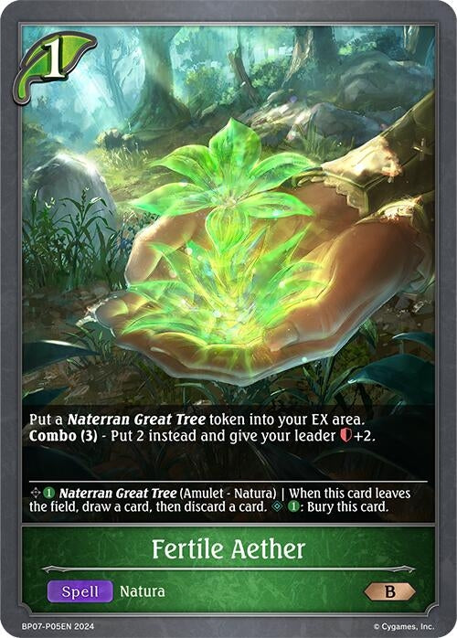 Image for Fertile Aether - P05EN (Foil) (BP07: Verdant Steel) (BP07-P05EN) - Shadowverse: Evolve
