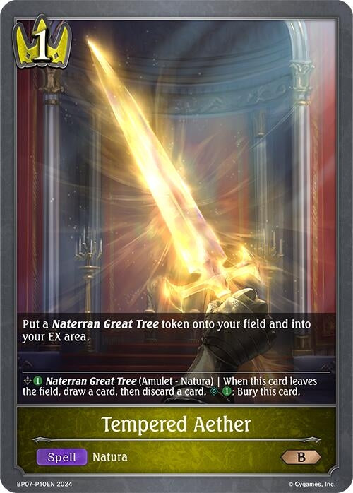 Image for Tempered Aether - P10EN (Foil) (BP07: Verdant Steel) (BP07-P10EN) - Shadowverse: Evolve