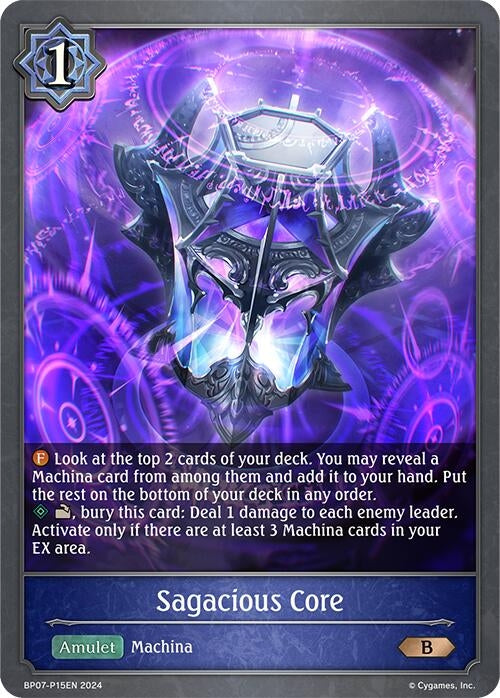 Image for Sagacious Core - P15EN (Foil) (BP07: Verdant Steel) (BP07-P15EN) - Shadowverse: Evolve