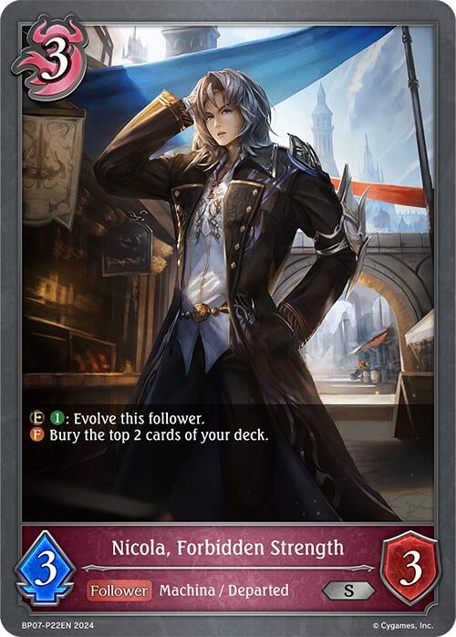 Image for Nicola, Forbidden Strength - P22EN (Foil) (BP07: Verdant Steel) (BP07-P22EN) - Shadowverse: Evolve