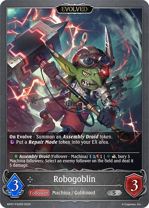 Image for Robogoblin (Evolved) - P32 (Foil) (BP07: Verdant Steel) (BP07-P32EN) - Shadowverse: Evolve