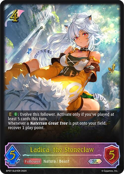 Image for Ladica, the Stoneclaw (SL) (BP07: Verdant Steel) (BP07-SL01EN) - Shadowverse: Evolve