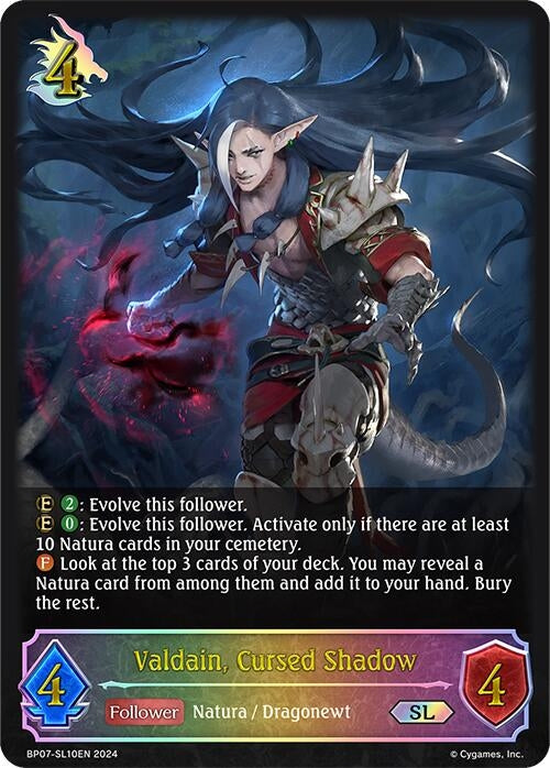 Image for Valdain, Cursed Shadow (SL) (BP07: Verdant Steel) (BP07-SL10EN) - Shadowverse: Evolve