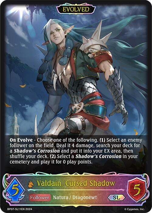 Image for Valdain, Cursed Shadow (Evolved) (SL) (BP07: Verdant Steel) (BP07-SL11EN) - Shadowverse: Evolve