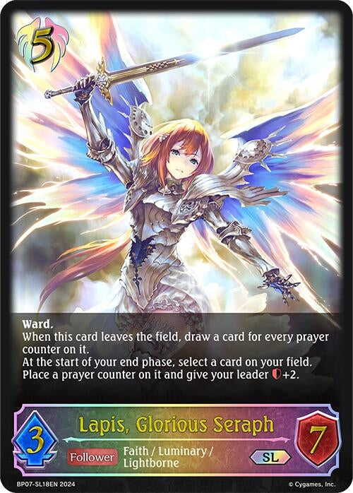 Image for Lapis, Glorious Seraph (SL) (BP07: Verdant Steel) (BP07-SL18EN) - Shadowverse: Evolve