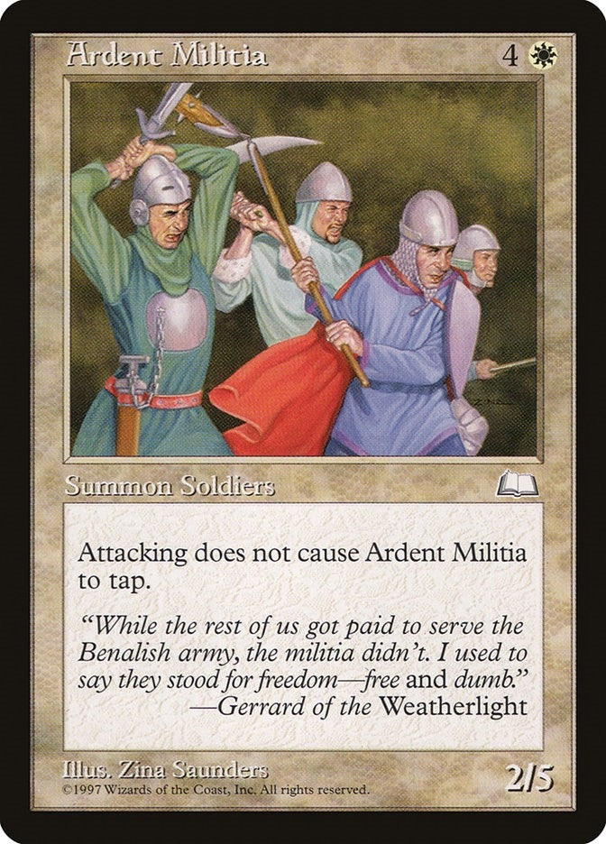 Image for Ardent Militia (Weatherlight) - Magic: The Gathering
